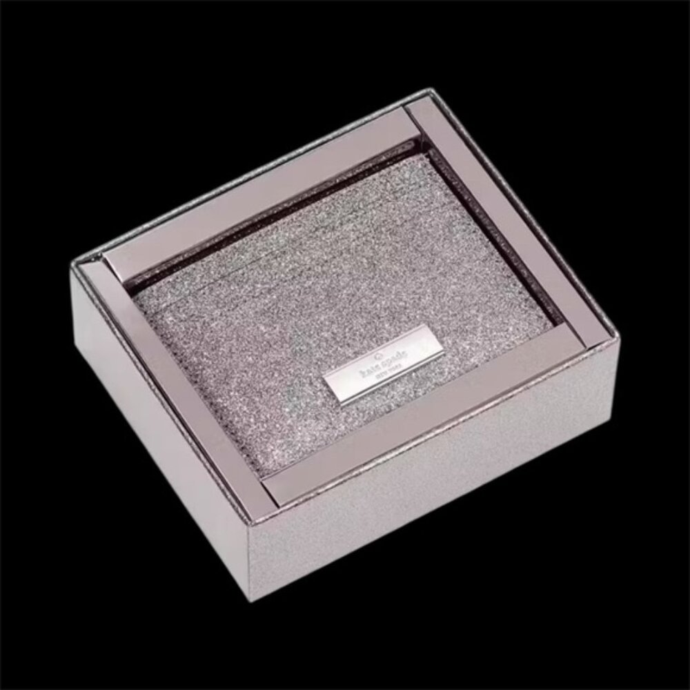 Kate Spade Kenzie Boxed Glitter Small Cardholder (Style Number KK323)
